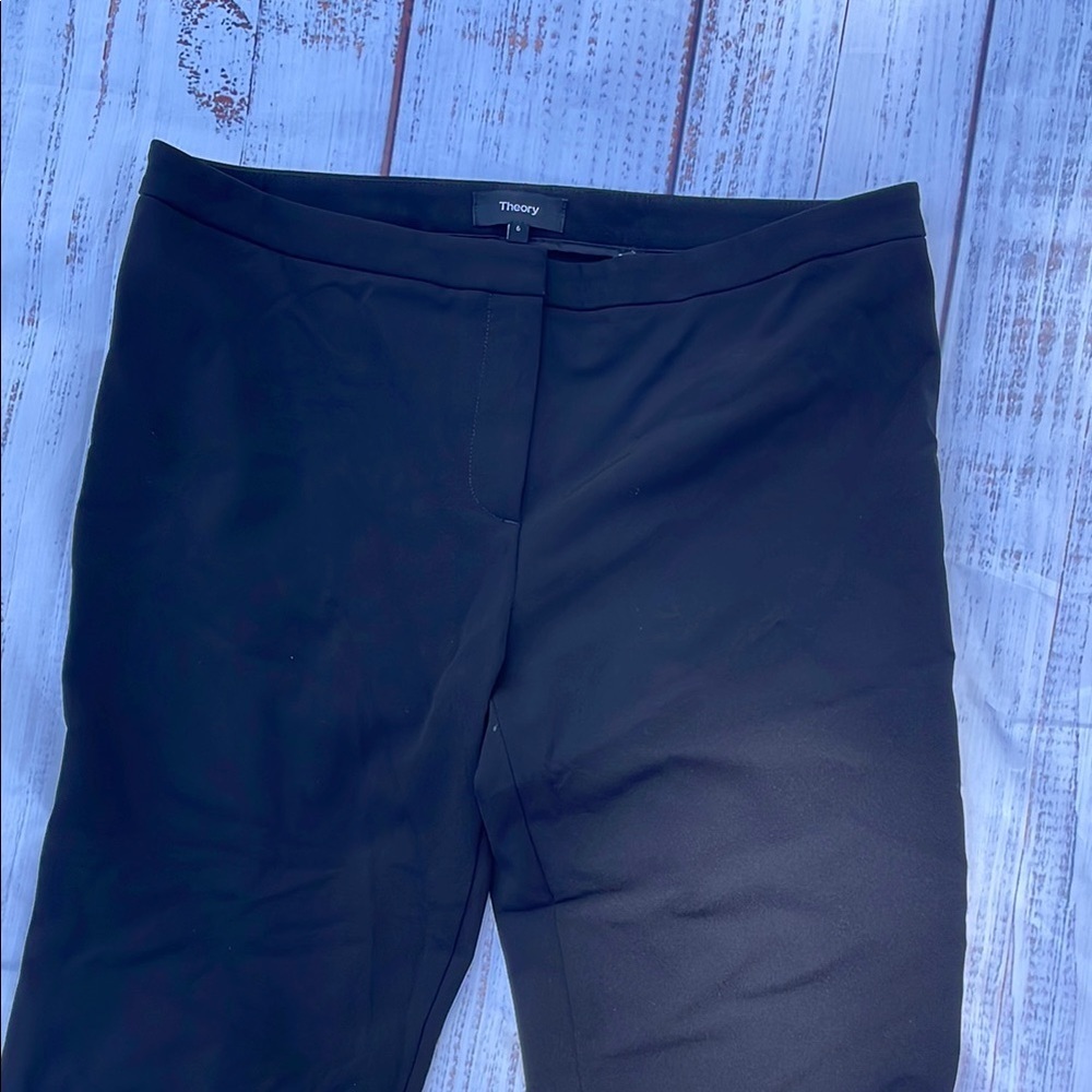 Theory Charcoal Trousers - Picture 3 of 6